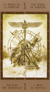 X The Weel of Fortune (Labyrinth Tarot)