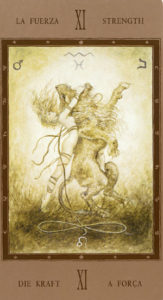XI Strength (Labyrinth Tarot)